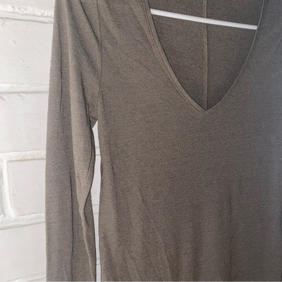 Dark Taupe Long Sleeve Top - Picture 4 of 6